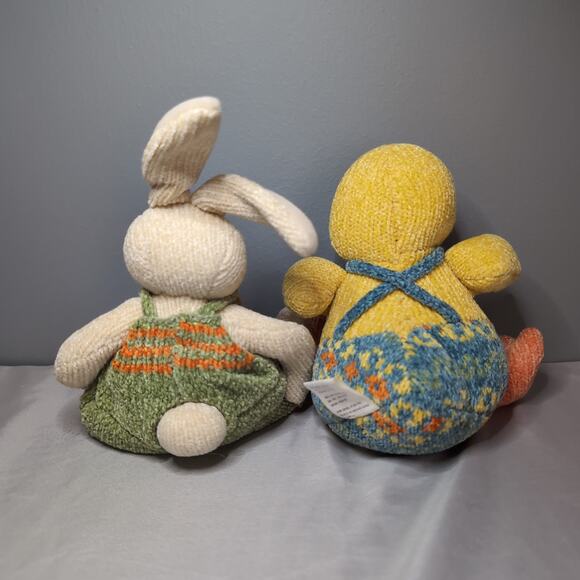 Studio 33 Rabbit Bunny Duck Plush Easter Knit Soft Spring - Picture 3 of 12